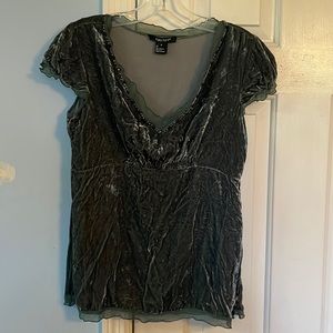 Karen Kane velour/ velvet top.  Size 6